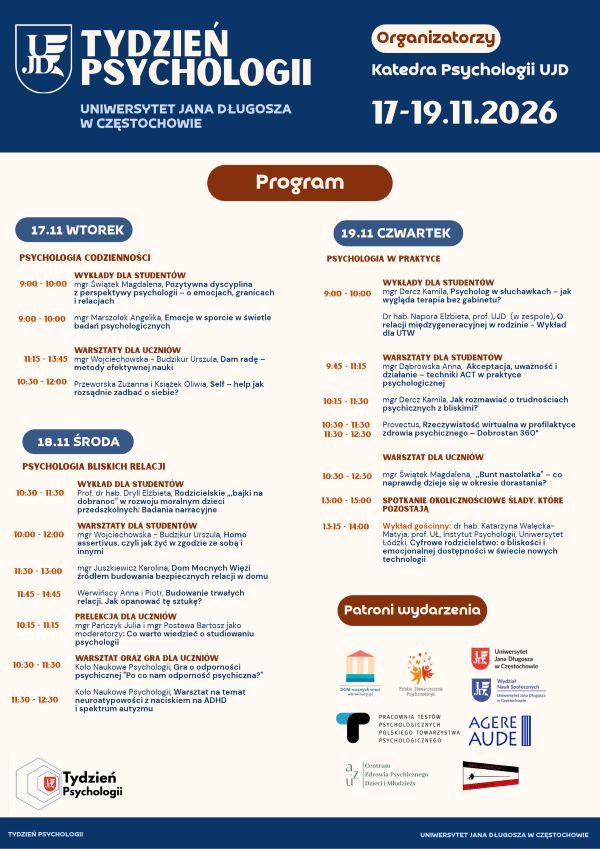 Tydzień Psychologii-program