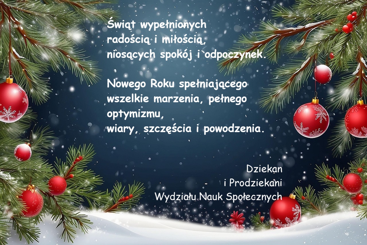 kartka świąteczna z życzeniami